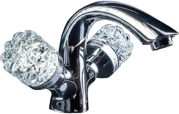 Смеситель для раковины Crystal 271-CRST Хром Boheme