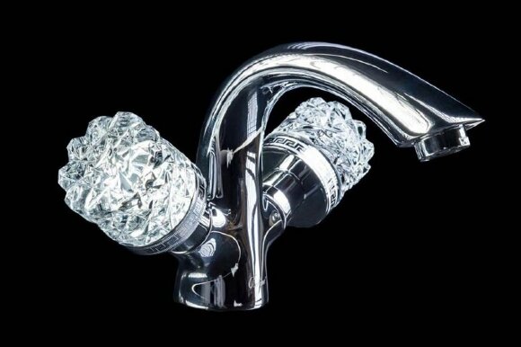 Смеситель для раковины Crystal 271-CRST Хром Boheme