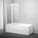 Шторка на ванну Ravak cvs2-100 100х150 l профиль белый стекло transparent 10° (Чехия) - 7QLA0103Z1