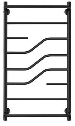 Полотенцесушитель электрический, черный матовый, Secado 100x40, Риволи СП - 4673739241691