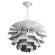 Подвесной светильник, вид хай-тек Jupiter Arte Lamp цвет:  белый - A8008SP-3WH