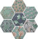 Керамическая плитка GOOD VIBES MIX DECO. 15X15 (HEX.) CEVICA арт. CV63880