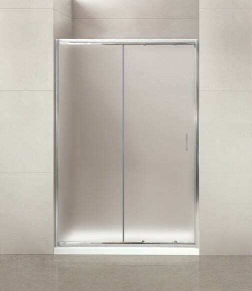 BelBagno Душевая дверь в нишу 125x185 глянцевый хром, Uno, арт. UNO-BF-1-125-P-Cr