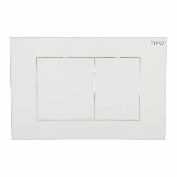 Клавиша смыва (244х162х11), WPI-09531 серия E, Glossy Ivory, Black&White арт. 09531