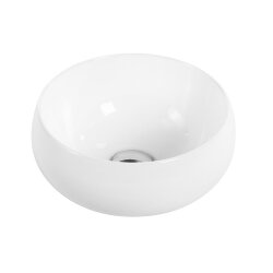 BelBagno Раковина накладная керамическая 315x315x160, круглая, глянцевый белый, арт. BB1114