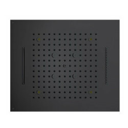 Верхний душ 570x470 мм, с 4 LED RGB, 4 режима, блок питания/управления, Cromoterapia BOSSINI Dream арт. H38908.073 цвет: черный мат Верхний душ 570x470 мм, с 4 LED RGB, 4 режима, блок питания/управления, Cromoterapia BOSSINI Dream арт. H38908.073 цвет: черный мат