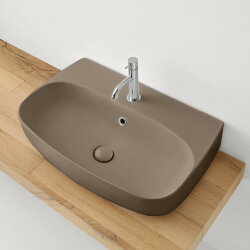 Раковина 70х45 см, 1 отв., подвесная/накладная KERASAN Nolita, 534288*1 цвет: Bruno matt Раковина 70х45 см, 1 отв., подвесная/накладная KERASAN Nolita, 534288*1 цвет: Bruno matt