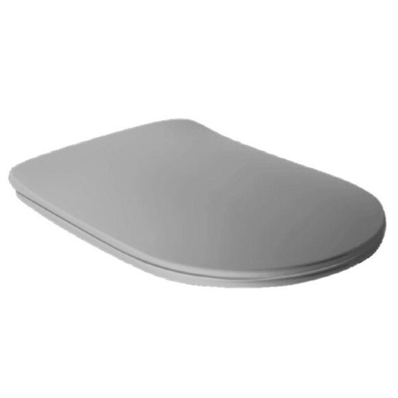 Сиденье ”Slim” для унитаза c микролифтом  KERASAN Tribeca, 519159 цвет: серый матовый