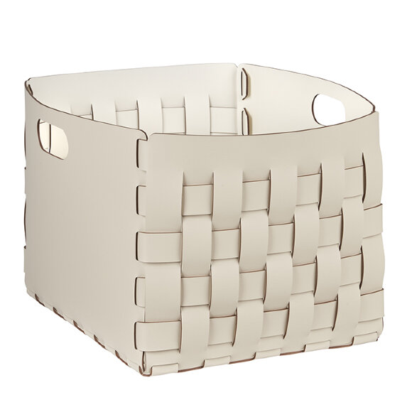 Корзинка Bottega панна котта, 40х40 кожа ADJ - 1048.16