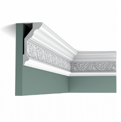 Карниз гибкий из полиуретана C303F Orac Luxxus Бельгия цвет: Белый