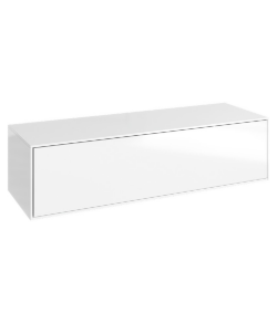 AQWELLA Genesis Дополнительная подвесная тумба с одним выдвижным ящиком в цвете белый глянец. - GEN0312W AQWELLA Genesis Дополнительная подвесная тумба с одним выдвижным ящиком в цвете белый глянец. - GEN0312W