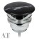 Донный клапан для раковины свободный слив хром, черный ELITE AeT, арт. A037483
