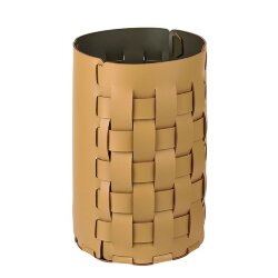 Корзина для мусора Bottega ADJ Италия, D22xH35 цвет: горчичный (оливковый) арт. 2035.40/55