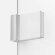 Дверь в нишу 120x200 Avexa chrome New Trendy хром арт. EXK-1449
