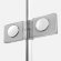 Дверь в нишу 120x200 Avexa chrome New Trendy хром арт. EXK-1449