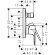 Смеситель для душа, 72468000 Rebris Hansgrohe, цвет: e хром