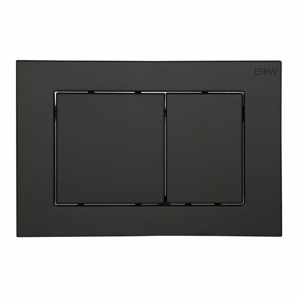 Клавиша смыва (244х162х11), WPI-09532 серия E, Matt Black, Black&White арт. 09532