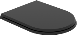 Крышка с сиденьем для подвесного унитаза, с микролифтом Design Cruise GSG, черный матовый арт. CRCOPRSLTICR003