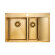 Кухонная мойка из нержавеющей стали UNION Paulmark левая, 780х510мм, PM537851-BGL цвет: брашированное золото