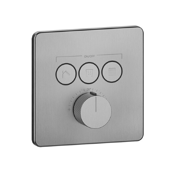 Comfort Смеситель для душа, встраиваемый, термостатический, с 3 запорными кнопками, Hi-Fi Gessi цвет: хром - 38719#031