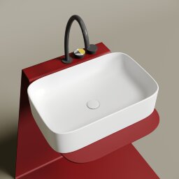 Раковина-чаша накладная, прямоугольная 60,5x38x15 Ceramica Nova Element арт. CN6053MW