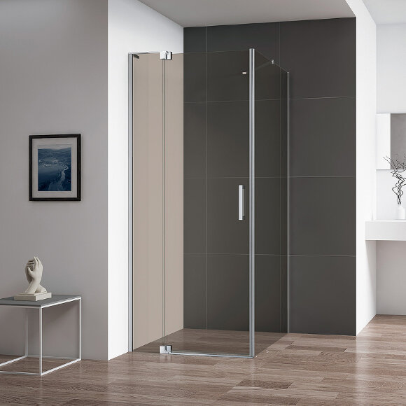 Душевой уголок SLIDER Хром Cezares - SLIDER-AH-1-80-70/80-BR-Cr