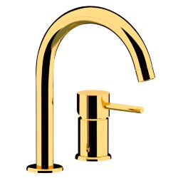 Смеситель для раковины (золото полированное) REMER X STYLE X57DO