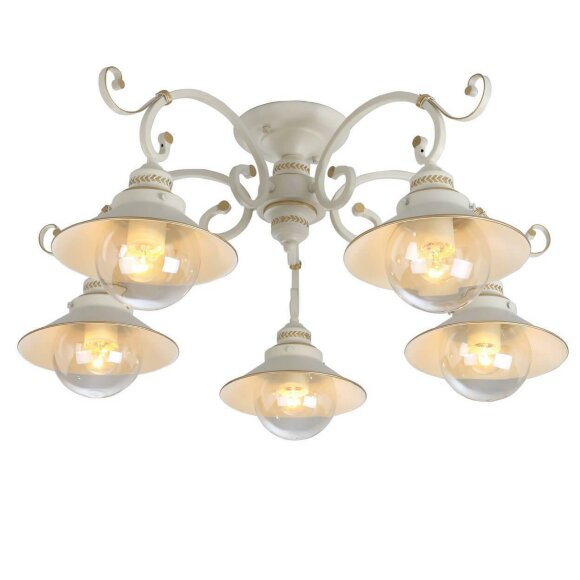 Потолочная люстра, вид морской 7 White Arte Lamp цвет:  белый - A4577PL-5WG