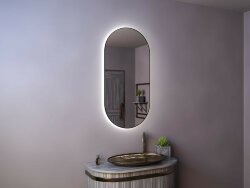 Зеркало в тонкой раме размер 60 на 120 см рама черная, выключатель сенсор движение на раме, черный, Ameli Extra Miralls - AmeliExtra60120 Зеркало в тонкой раме размер 60 на 120 см рама черная, выключатель сенсор движение на раме, черный, Ameli Extra Miralls - AmeliExtra60120