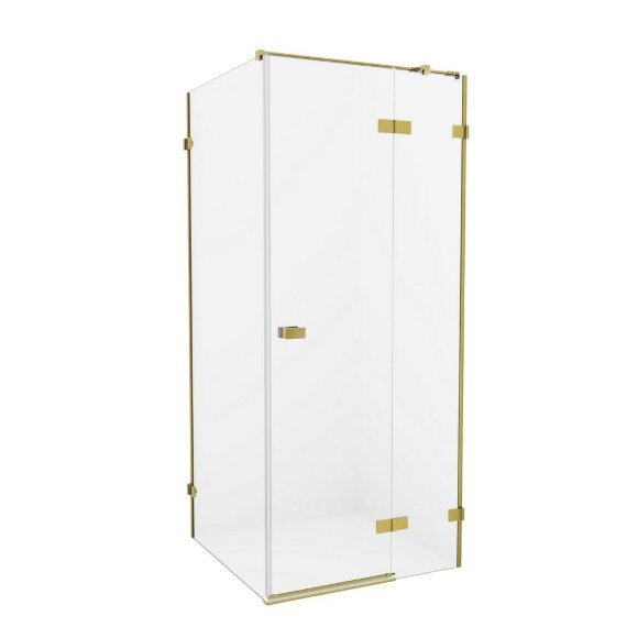 Душевое ограждение 80x100x200 Avexa gold New Trendy брашированное золото арт. EXK-1735