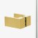 Душевое ограждение 80x100x200 Avexa gold New Trendy брашированное золото арт. EXK-1735