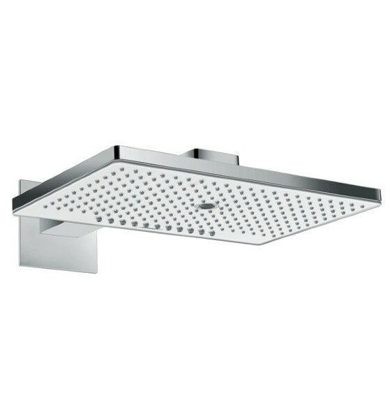 Hansgrohe верхний душ с настенным кронштейном скрытого монтажа, Rainmaker Select, матовый хром арт. 24007400