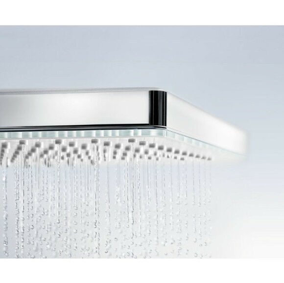 Hansgrohe верхний душ с настенным кронштейном скрытого монтажа, Rainmaker Select, матовый хром арт. 24007400