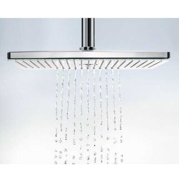 Hansgrohe верхний душ с настенным кронштейном скрытого монтажа, Rainmaker Select, матовый хром арт. 24007400