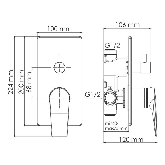 Смеситель для ванны и душа Aisch 5571 WasserKRAFT цвет: Золото Смеситель для ванны и душа Aisch 5571 WasserKRAFT цвет: Золото