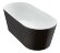 BelBagno Акриловая ванна без перелива 170x80, отдельностоящая, овальная, чёрная, арт. BB71-1700-NERO-W0