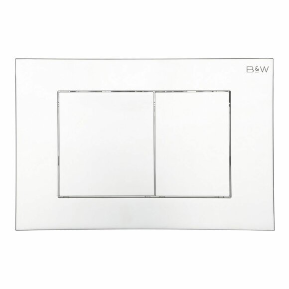 Клавиша смыва (244х162х11), WPI-09533 серия E, Bright Chrome, Black&White арт. 09533