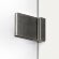 Шторка для ванны 90 см Avexa gunmetal brushed New Trendy оружейная сталь арт. EXK-3519-WP