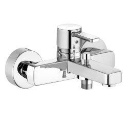 Однорычажный смеситель для ванны и душа DN15, хром глянцевый, ZENTA Kludi арт. 386700575