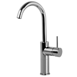 Смеситель для раковины Carlo Frattini Spillo Up, с донным клапаном click-clack, цвет: хром, арт. F3041/HCR Смеситель для раковины Carlo Frattini Spillo Up, с донным клапаном click-clack, цвет: хром, арт. F3041/HCR