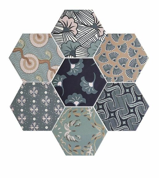 Керамическая плитка GOOD VIBES MIX DECO. 15X15 (HEX.) (box 0,402) CEVICA арт. CV75930