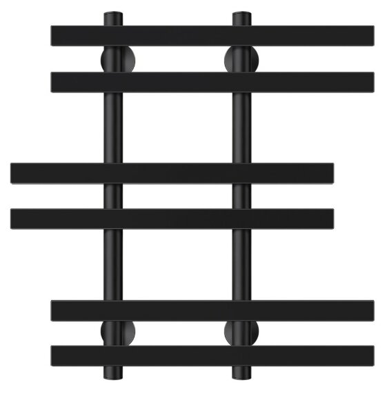 Полотенцесушитель электрический, черный матовый, Secado 60x20x70, Понтида 6 - 4673739240694