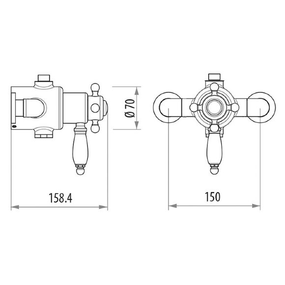 Термостатический смеситель для душа GATTONI Termostatici - TSRE940D0oro Термостатический смеситель для душа GATTONI Termostatici - TSRE940D0oro