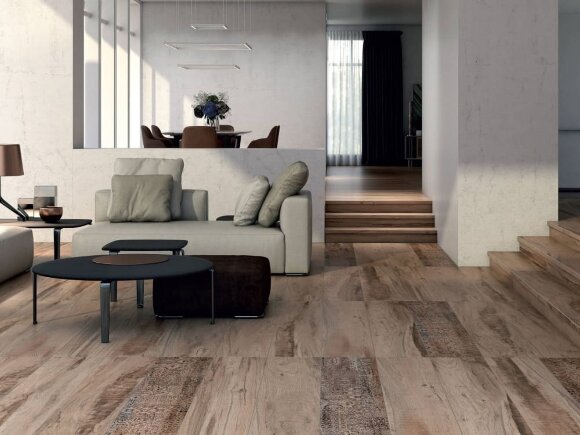 Kerama Marazzi Про Вуд DL5103\BTG Коричневый 39,6x8 - Плинтус