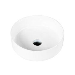 BelBagno Раковина накладная керамическая 375x375x120, круглая, глянцевый белый, арт. BB1357