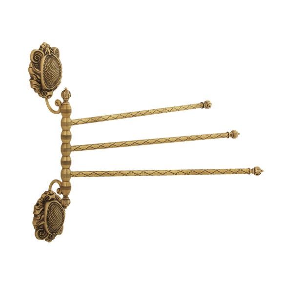 Полотенцедержатель тройной поворотный, Migliore Cleopatra, бронза арт. 16645