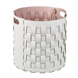 Круглая корзина Bottega ADJ Италия, D40xH40 цвет: устричный (пепельная роза) арт. 1050.02/07