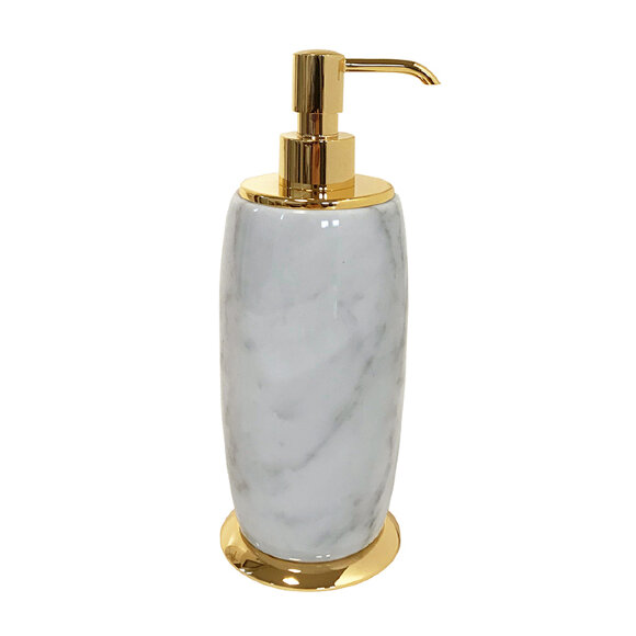 3SC Дозатор для жидкого мыла, настольный,  Elegance цвет: золото арт. EL01DABCGD