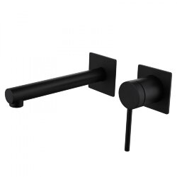 Смеситель для раковины скрытого монтажа Emotion ABBER AF8812B цвет: черный матовый