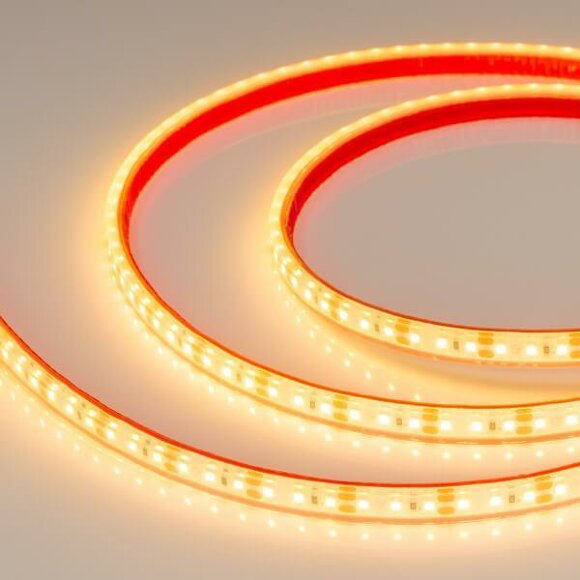 Светодиодная влагозащищенная лента 9,6W/m 120LED/m 2835SMD желтый 5M Arlight - 033903